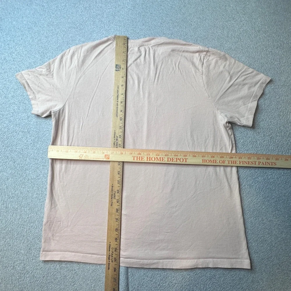 The North Face T-Shirt Womens L Peach Vertical Logo Graphic Cotton Short Sleeve - Picture 7 of 10